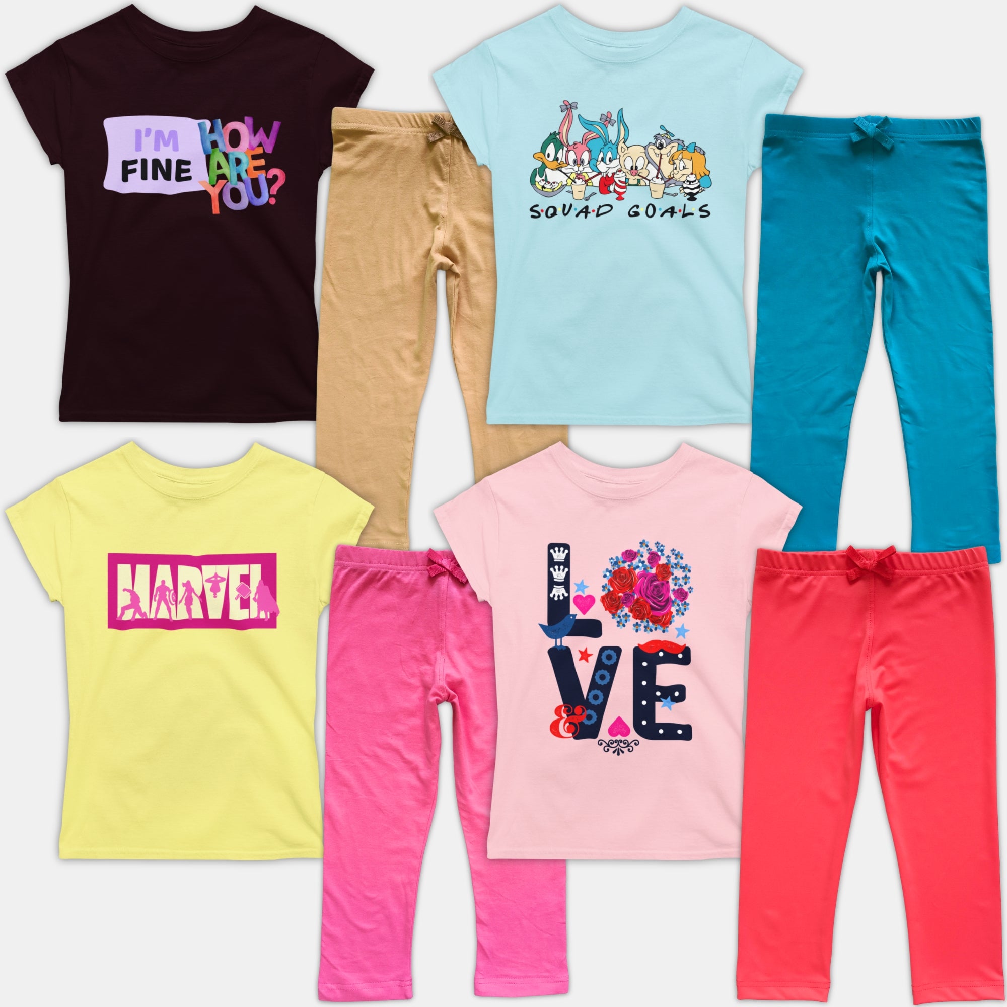 # 6+13C/Lot2A - Girl 2 Pc Sets