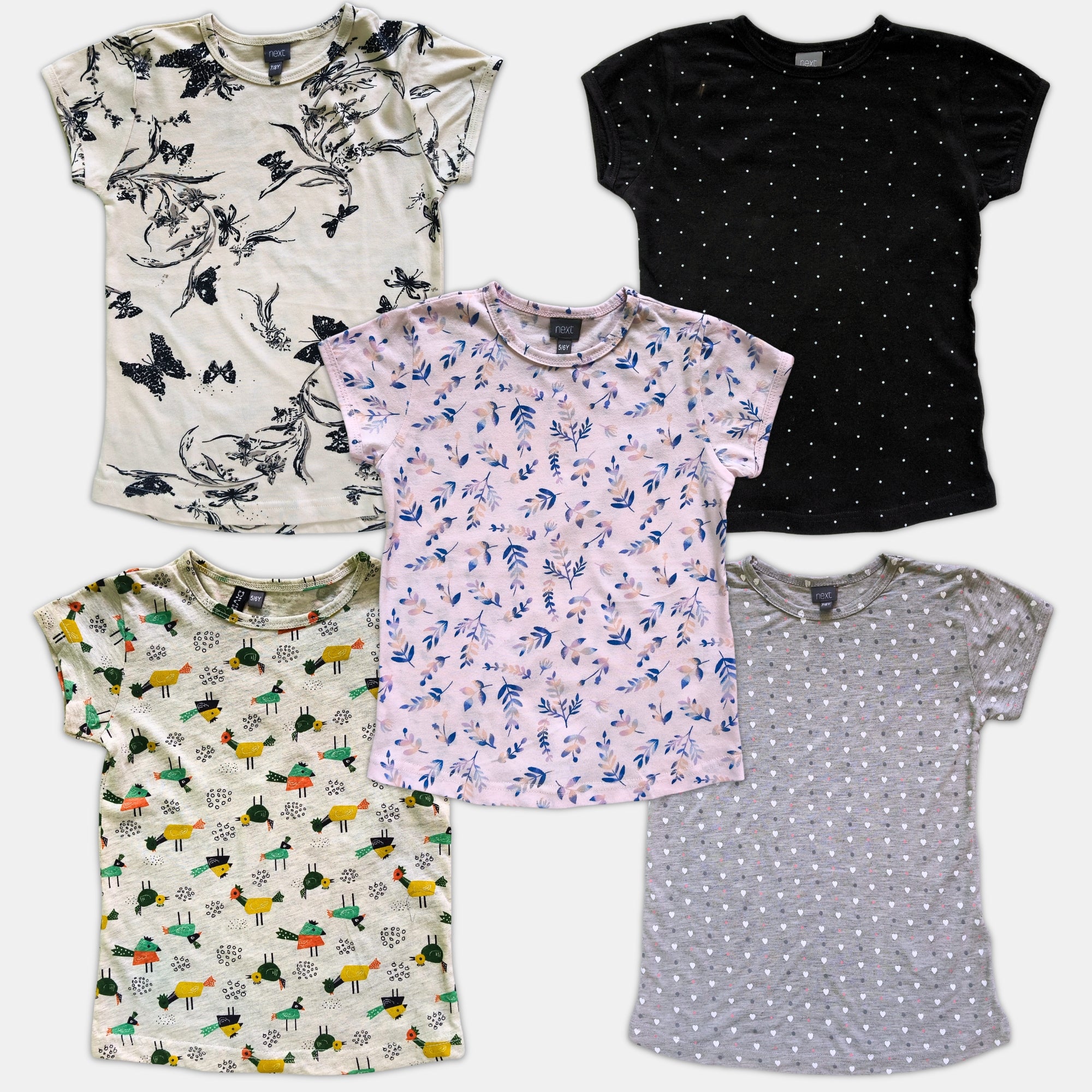 # 5/Lot1 - Girl Print AOP Tops, HS