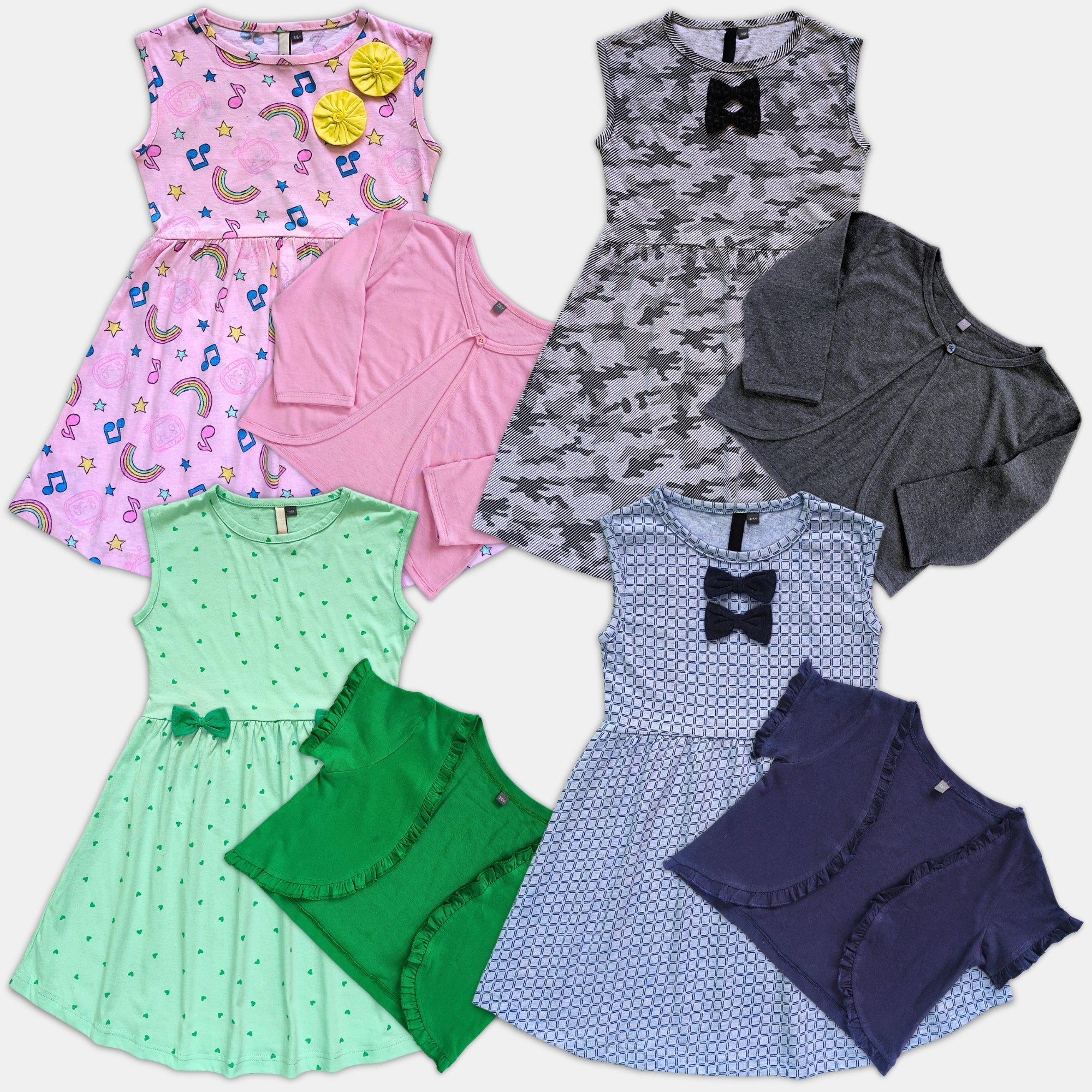 # 39J/Lot1+2 - Girl Dress & Shrug 2 Pc Set