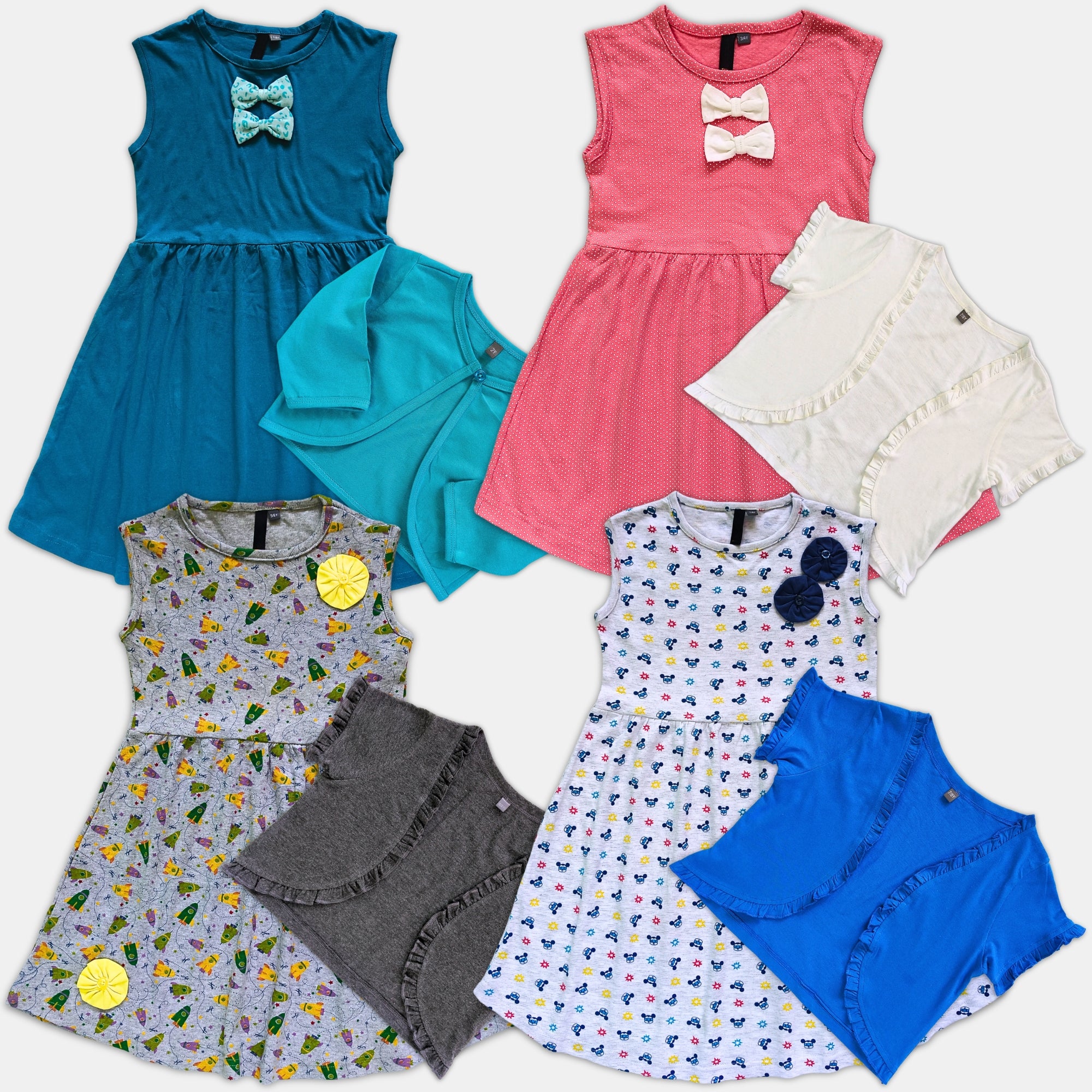 # 39J/Lot1+2 - Girl Dress & Shrug 2 Pc Set