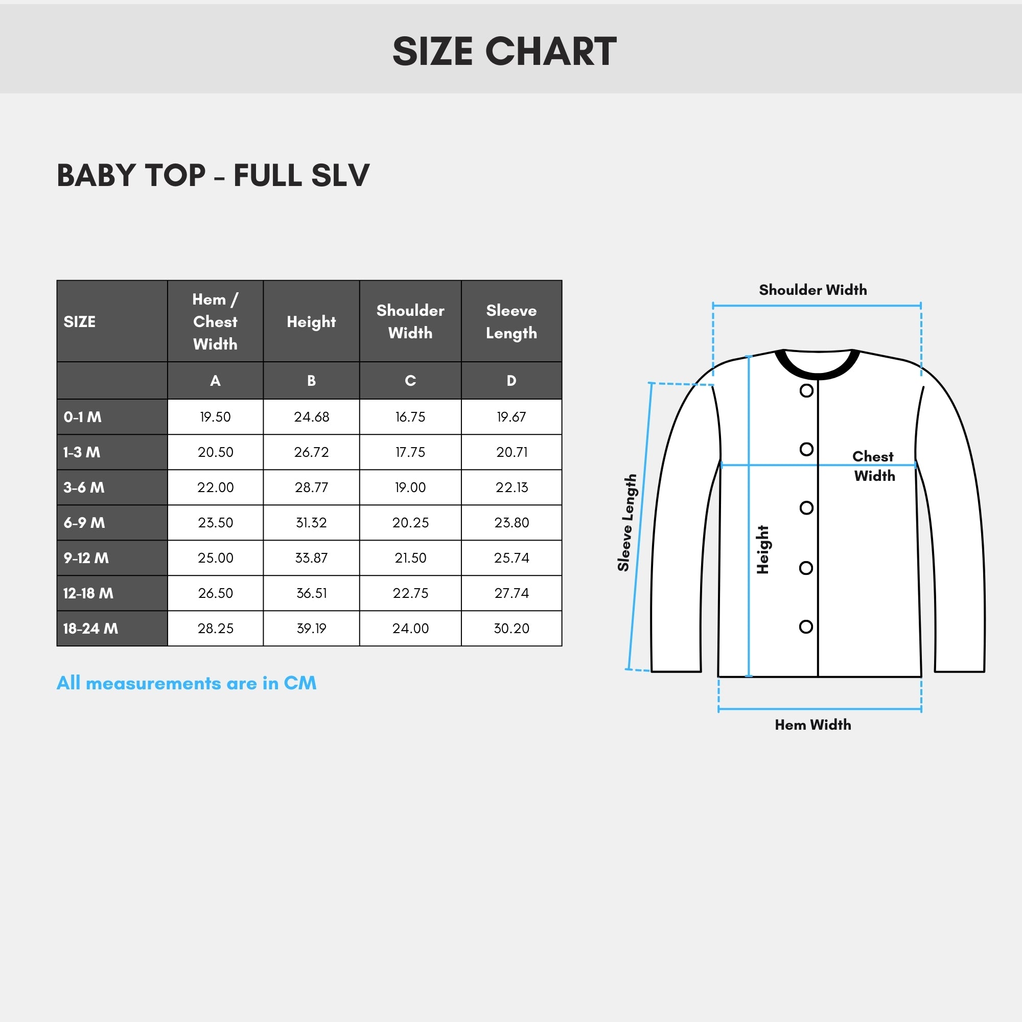 # 1J/Lot1 - Baby Tops, FS