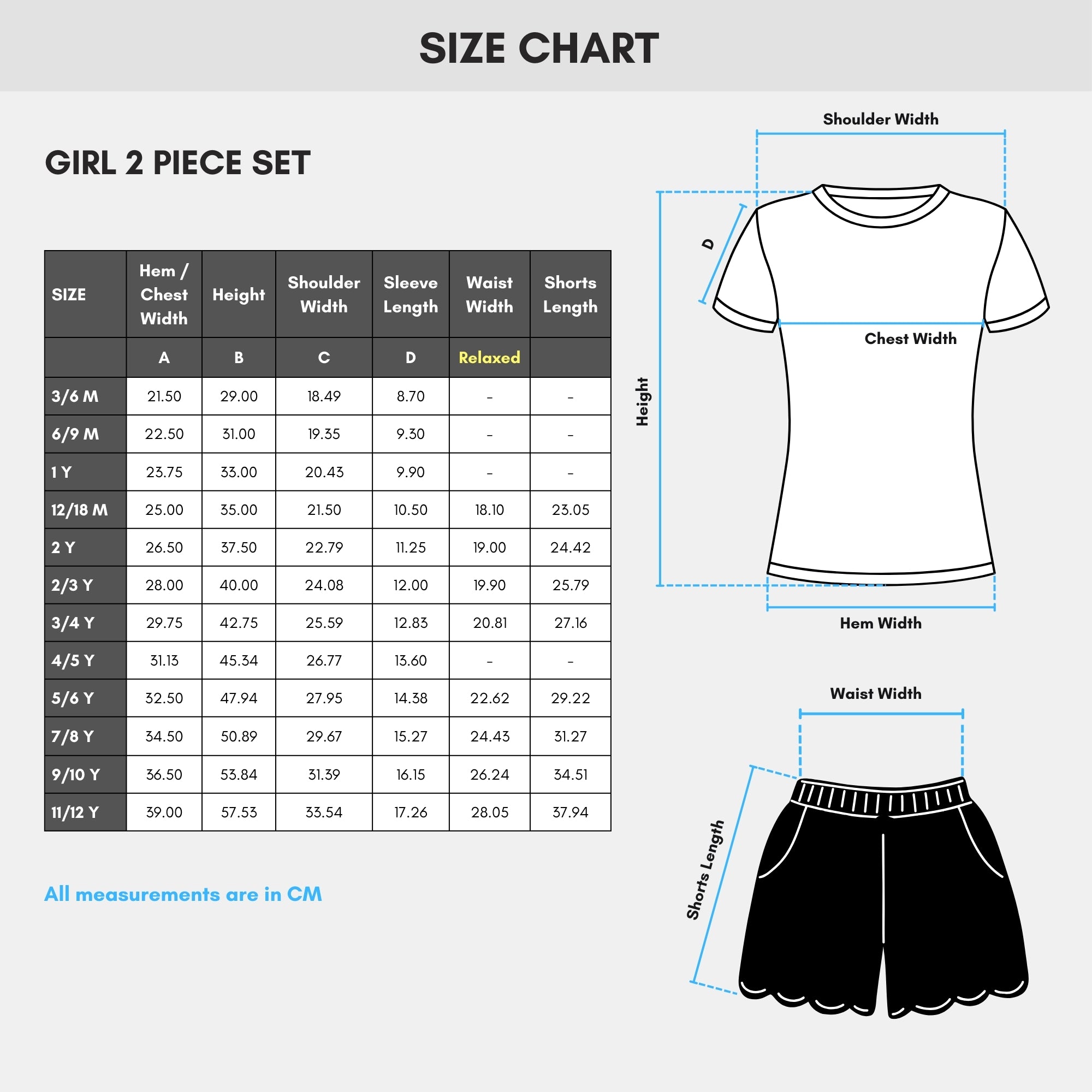 # 5+13D/Lot1 - Girl 2 Pc Sets
