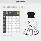 # 39J/Lot1+2 - Girl Dress & Shrug 2 Pc Set