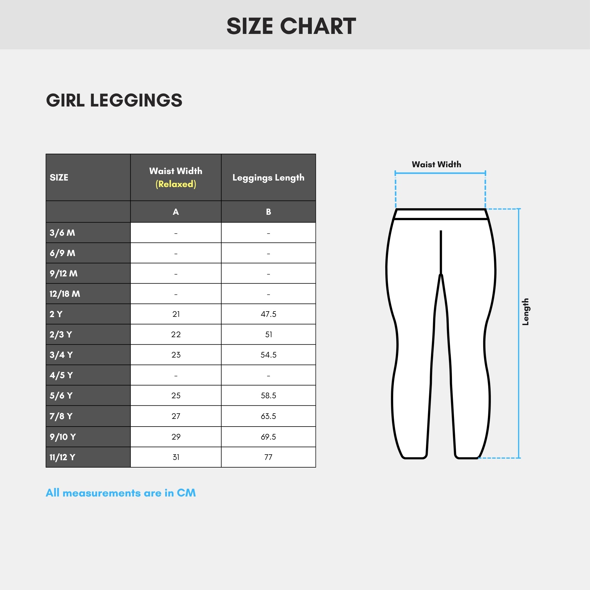 # 14/Lot3 - Girl 4-Way Leggings - Plain