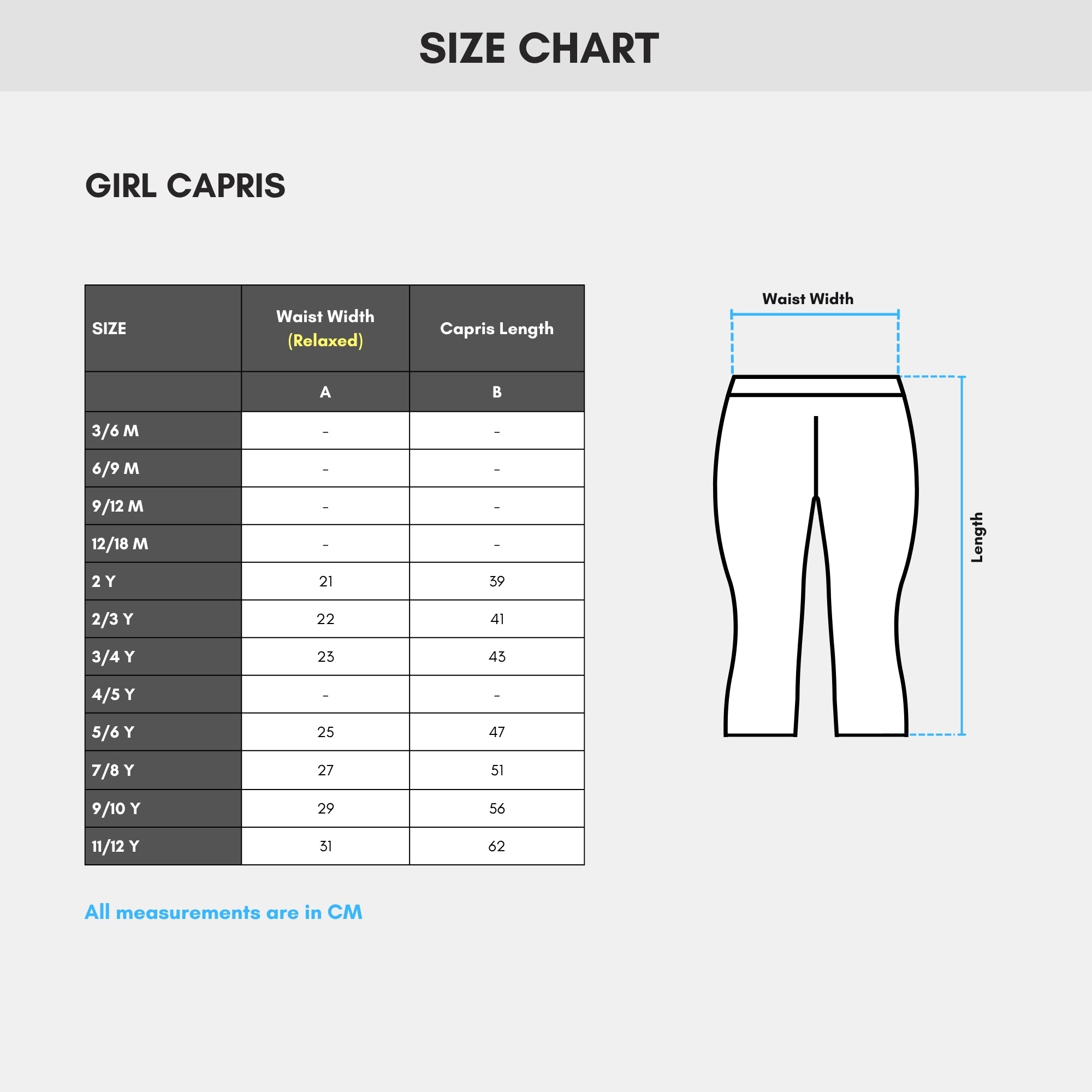 # 13A/Lot1 - Girl Capris - Print