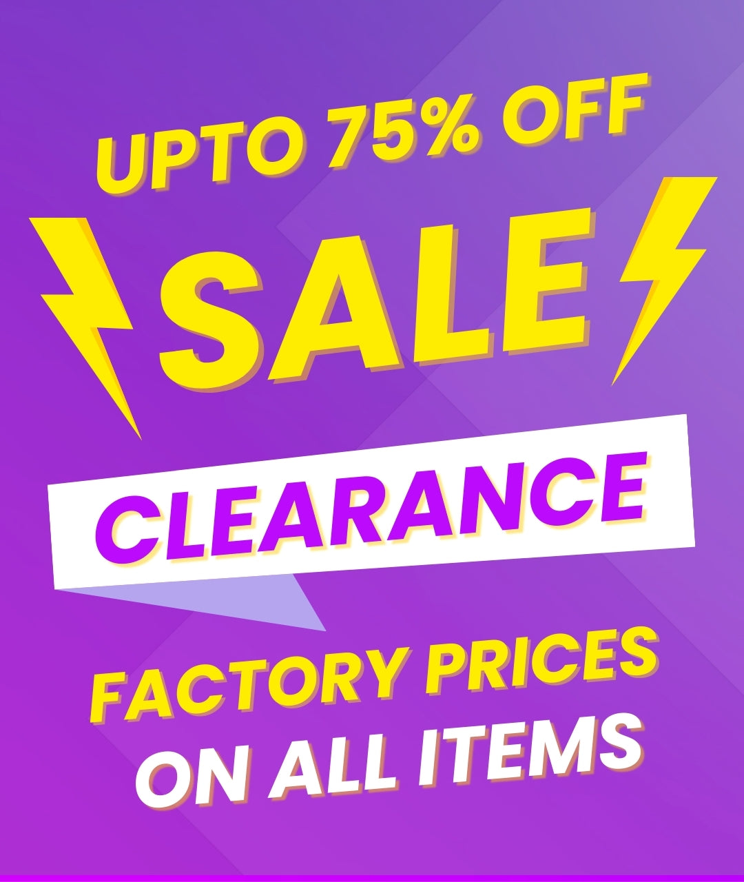 CLEARANCE SALE