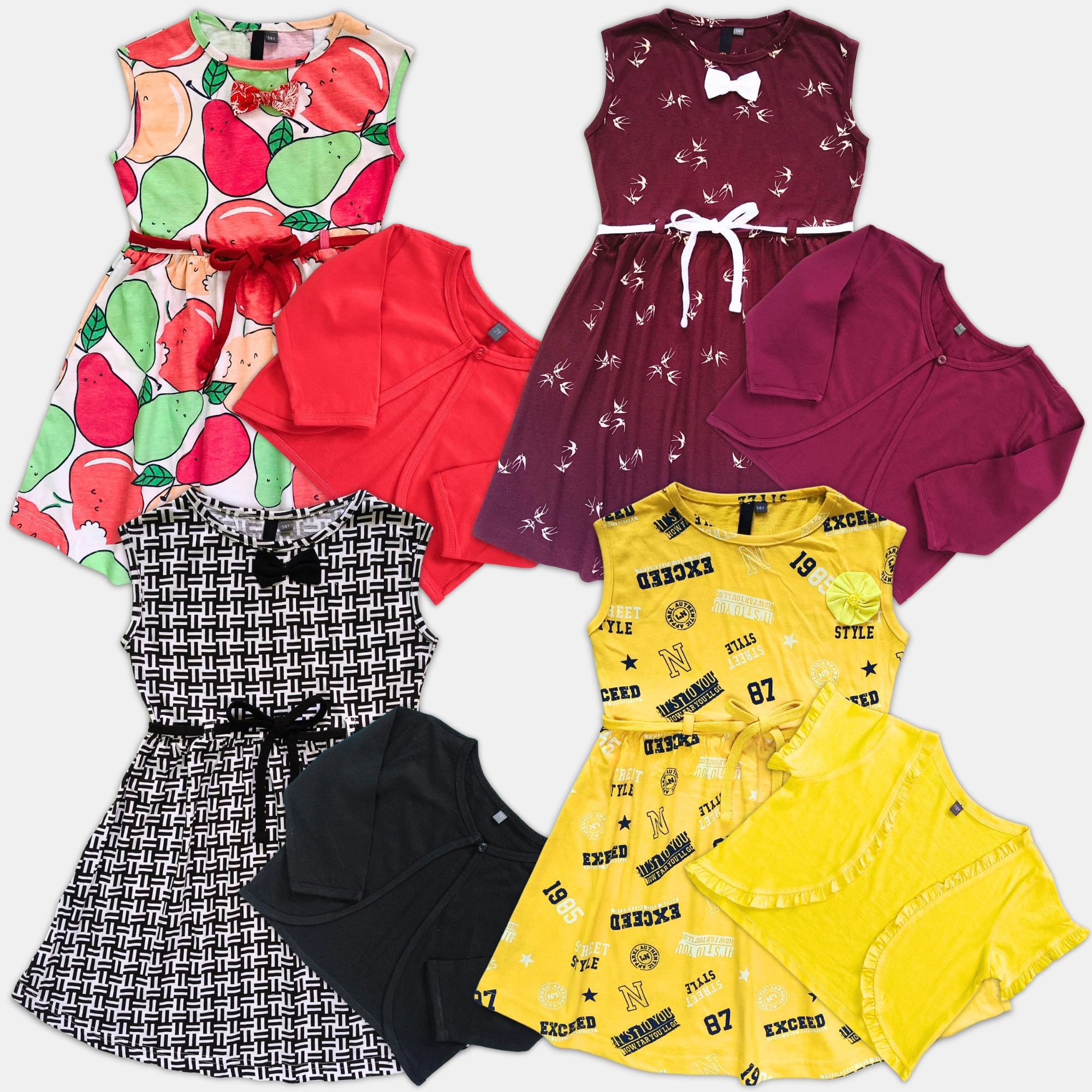 # 39K/Lot1+2 - Girl Dress & Shrug 2 Pc Set