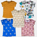 # 5/Lot1 - Girl Print AOP Tops, HS