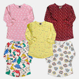 # 6A/Lot1 - Girl Print Tops, 3/4th