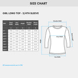 # 6A/Lot1 - Girl Print AOP Tops, 3/4th