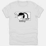 A white Christian t-shirt featuring a black and gray logo graphic depicting an empty tomb with the text 3rdDay.
